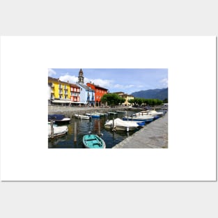 Ascona harbor Posters and Art